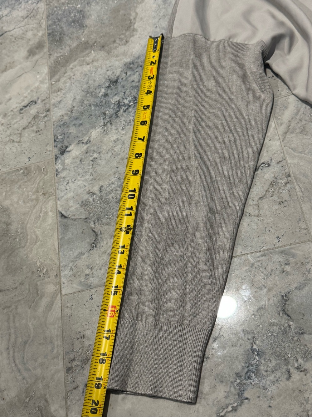 Lauren Ralph Lauren Beige Two-Tone Long Sleeve Top - Picture 5 of 6